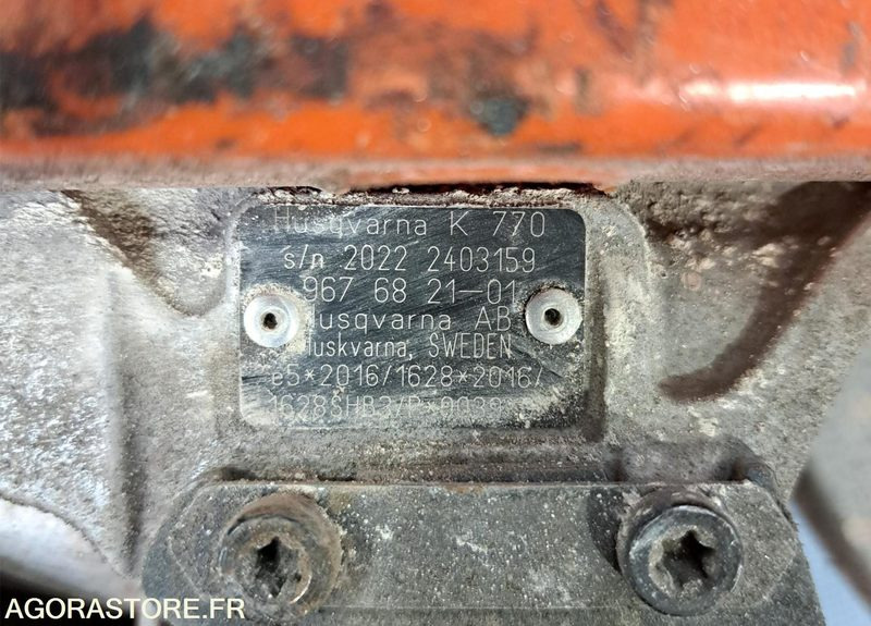 LOT DE 5 DECOUPEUSES THERMIQUES HUSQVARNA K 770 SANS RESERVOIR A EAU - Εξοπλισμού κατασκευών: φωτογραφία 3 LOT DE 5 DECOUPEUSES THERMIQUES HUSQVARNA K 770 SANS RESERVOIR A EAU - Εξοπλισμού κατασκευών: φωτογραφία 3