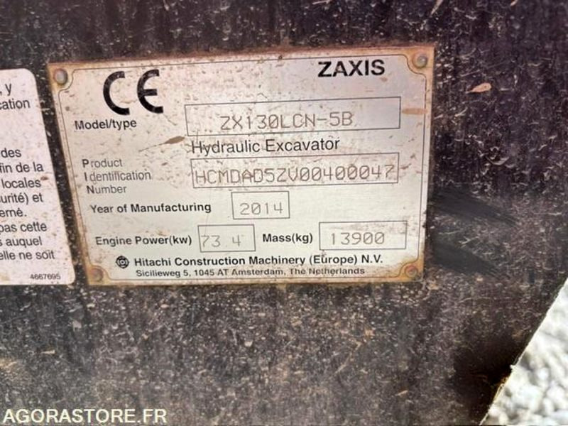 PELLE A CHENILLE ACIER HITACHI ZX130LCN-5B - Εκσκαφέας: φωτογραφία 4 PELLE A CHENILLE ACIER HITACHI ZX130LCN-5B - Εκσκαφέας: φωτογραφία 4