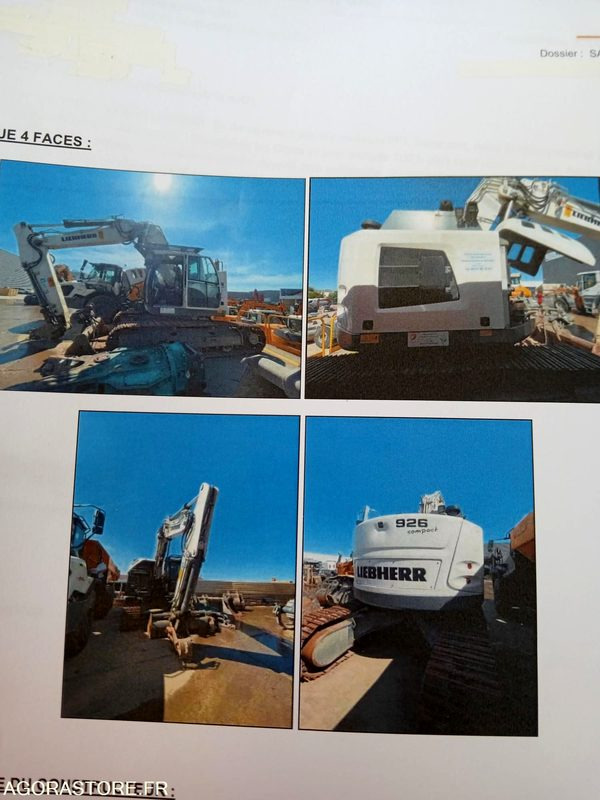 PELLE S/CHENILLES LIEBHERR R 926 COMPACT - 2020 / 3723 HEURES - Εκσκαφέας: φωτογραφία 5 PELLE S/CHENILLES LIEBHERR R 926 COMPACT - 2020 / 3723 HEURES - Εκσκαφέας: φωτογραφία 5
