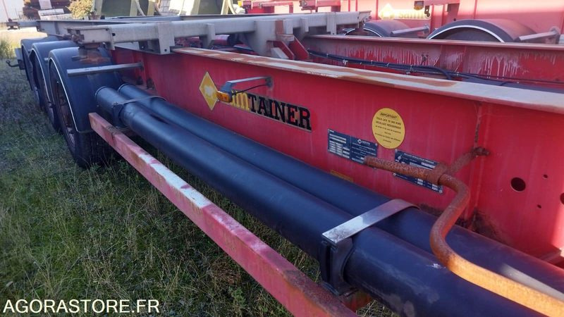 SEMI-REMORQUE SAMRO 3ESS PTE CONT ADR - CHARIOT COULISSANT - 2007 - EB-053-VL - Επικαθήμενο: φωτογραφία 1 SEMI-REMORQUE SAMRO 3ESS PTE CONT ADR - CHARIOT COULISSANT - 2007 - EB-053-VL - Επικαθήμενο: φωτογραφία 1