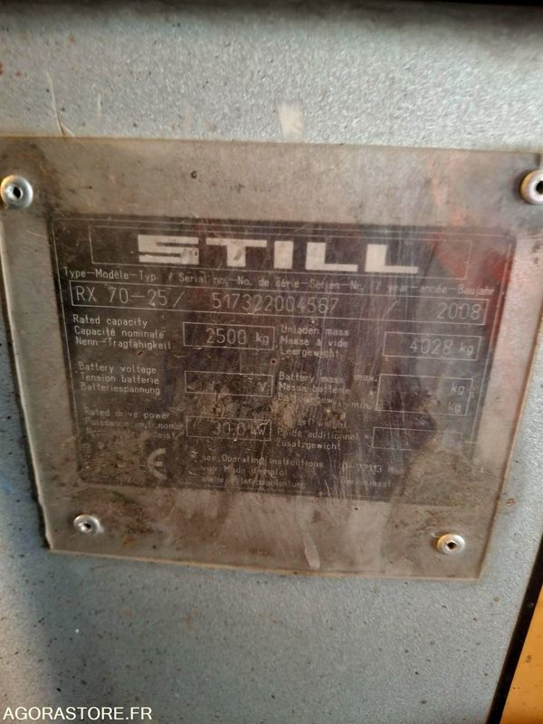 STILL | RX70-25 | 2009 | 9 886H - Περονοφόρο όχημα: φωτογραφία 5 STILL | RX70-25 | 2009 | 9 886H - Περονοφόρο όχημα: φωτογραφία 5