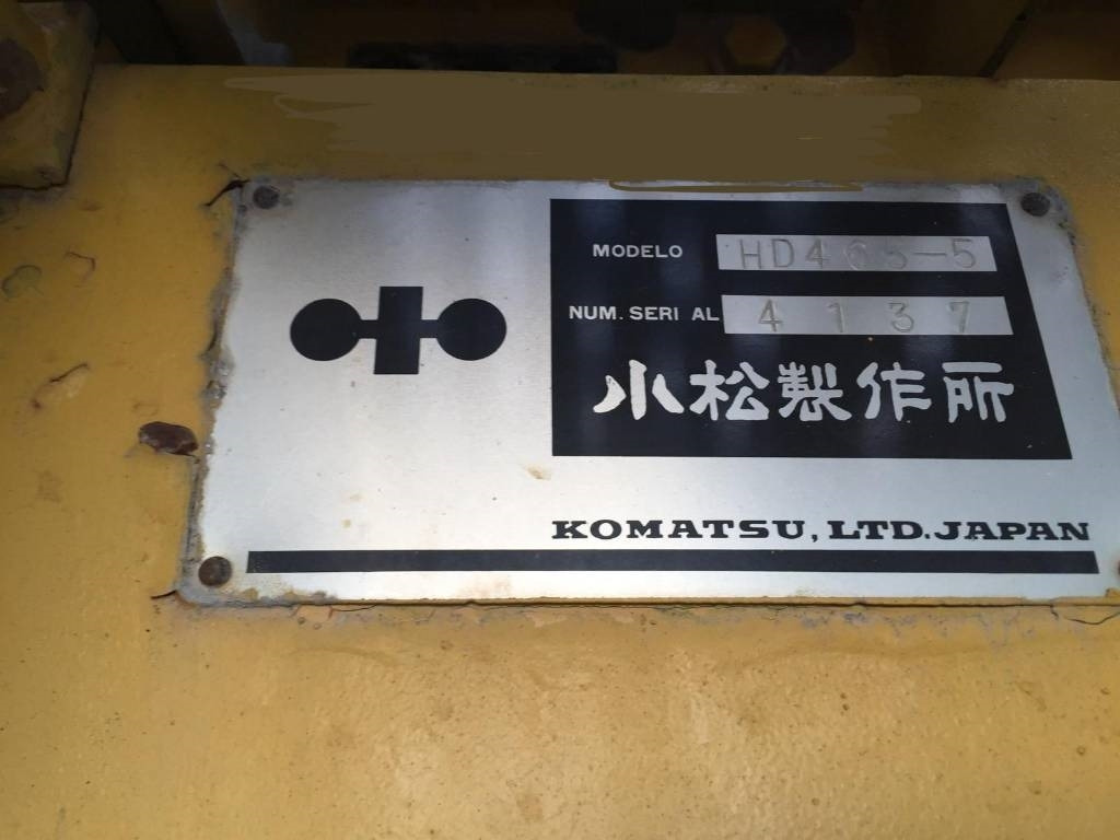 Ανατρεπόμενο όχημα μεταφοράς λατομικών υλικών Komatsu HD 465-5: φωτογραφία 9