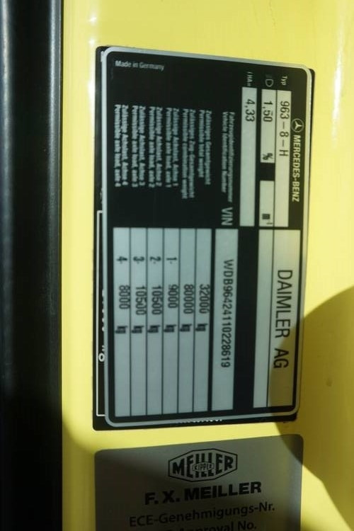 Φορτηγό ανατρεπόμενο Mercedes-Benz Arocs 3263 , 8x4 Tridem: φωτογραφία 25