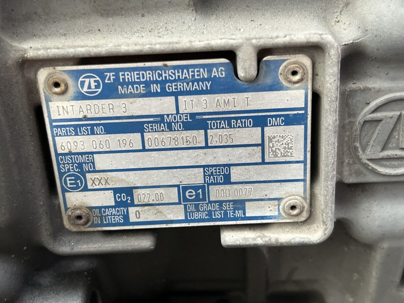 Κιβώτιο ταχυτήτων για Φορτηγό DAF 12TX2621TD gearbox with intarder (IT 3 AMT T): φωτογραφία 8