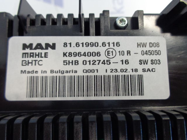 MAN NEW OE heater control unit - Ταμπλό αυτοκινήτου για Φορτηγό: φωτογραφία 4 MAN NEW OE heater control unit - Ταμπλό αυτοκινήτου για Φορτηγό: φωτογραφία 4