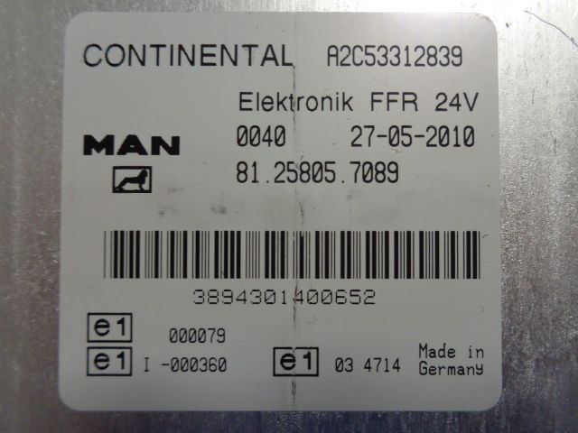 MAN elektronik FFR control unit - Ηλεκτρονική μονάδα ελέγχου για Φορτηγό: φωτογραφία 2 MAN elektronik FFR control unit - Ηλεκτρονική μονάδα ελέγχου για Φορτηγό: φωτογραφία 2