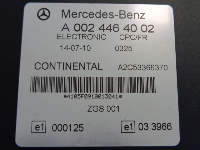 Mercedes-Benz electronic CPC FR control unit A (WORLDWIDE DELIVERY) - Ηλεκτρονική μονάδα ελέγχου για Φορτηγό: φωτογραφία 2 Mercedes-Benz electronic CPC FR control unit A (WORLDWIDE DELIVERY) - Ηλεκτρονική μονάδα ελέγχου για Φορτηγό: φωτογραφία 2