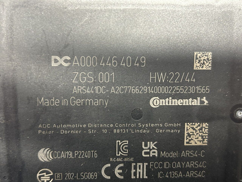 Mercedes-Benz radar sensor, distronic - Αισθητήρας για Φορτηγό: φωτογραφία 4 Mercedes-Benz radar sensor, distronic - Αισθητήρας για Φορτηγό: φωτογραφία 4