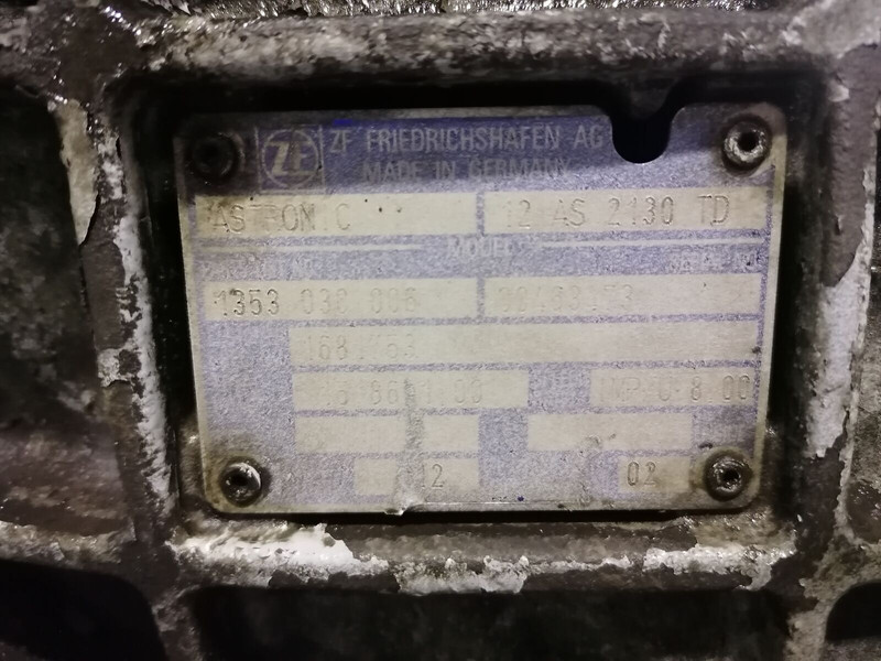 ZF 12AS2130T - Κιβώτιο ταχυτήτων για Φορτηγό: φωτογραφία 5 ZF 12AS2130T - Κιβώτιο ταχυτήτων για Φορτηγό: φωτογραφία 5