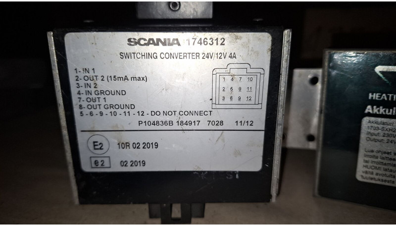 Spheros Converter 24V/12V 4A Scania - Ηλεκτρικό σύστημα: φωτογραφία 1 Spheros Converter 24V/12V 4A Scania - Ηλεκτρικό σύστημα: φωτογραφία 1