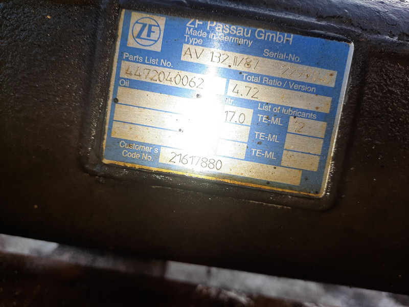 Volvo шестерни бортовой передачи ZF - Πίσω άξονας: φωτογραφία 3 Volvo шестерни бортовой передачи ZF - Πίσω άξονας: φωτογραφία 3