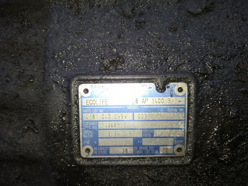 ZF 6AP1400B 4181040055 - Κιβώτιο ταχυτήτων: φωτογραφία 3 ZF 6AP1400B 4181040055 - Κιβώτιο ταχυτήτων: φωτογραφία 3