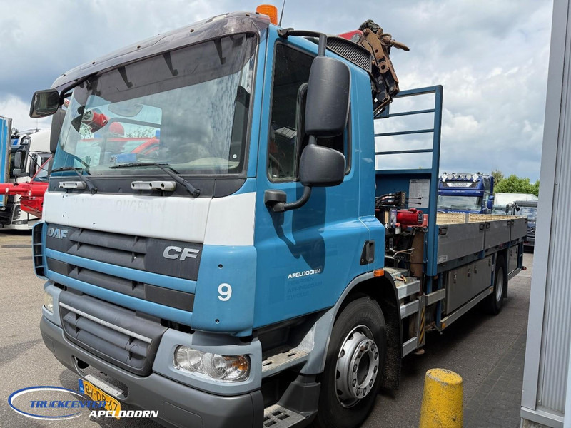 DAF CF 75.310 Manuel, Steel springs, HMF 1560 K3 - Φορτηγό με ανοιχτή καρότσα, Φορτηγό με γερανό: φωτογραφία 3 DAF CF 75.310 Manuel, Steel springs, HMF 1560 K3 - Φορτηγό με ανοιχτή καρότσα, Φορτηγό με γερανό: φωτογραφία 3