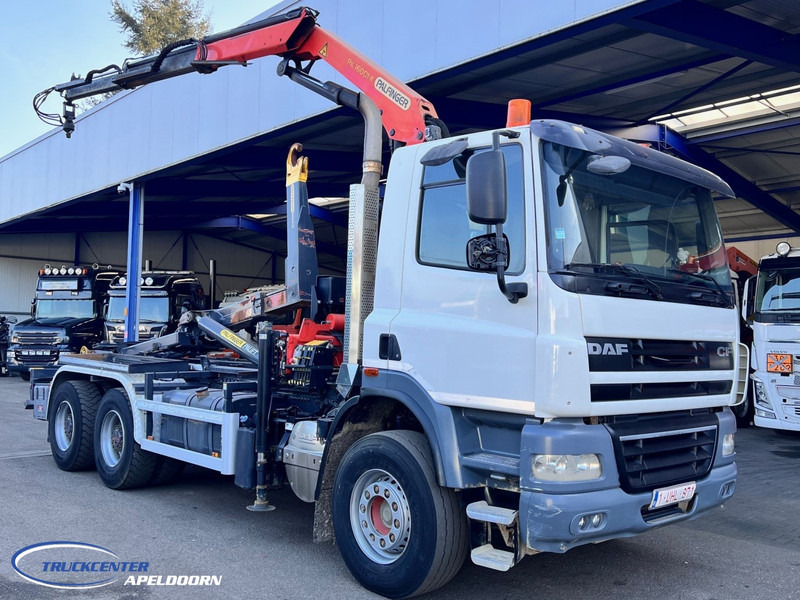 DAF CF 85.410 6x4 Bladgeveerd, Palfinger PK16001, Palift - Φορτηγό φόρτωσης γάντζου, Φορτηγό με γερανό: φωτογραφία 1 DAF CF 85.410 6x4 Bladgeveerd, Palfinger PK16001, Palift - Φορτηγό φόρτωσης γάντζου, Φορτηγό με γερανό: φωτογραφία 1
