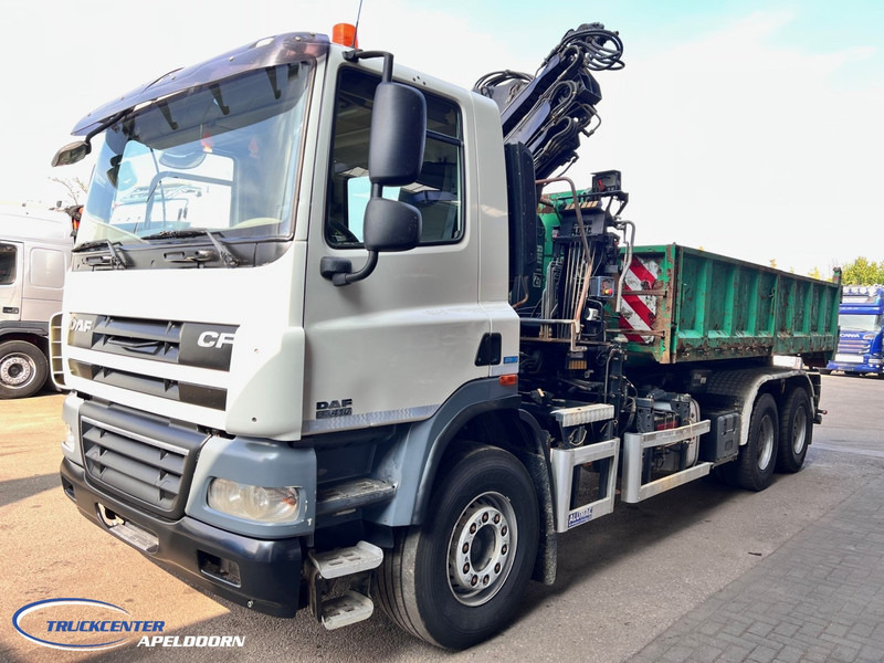 DAF CF 85.410 ATE, Hiab 166, 6x4 Steel spring - Φορτηγό φόρτωσης γάντζου, Φορτηγό με γερανό: φωτογραφία 3 DAF CF 85.410 ATE, Hiab 166, 6x4 Steel spring - Φορτηγό φόρτωσης γάντζου, Φορτηγό με γερανό: φωτογραφία 3