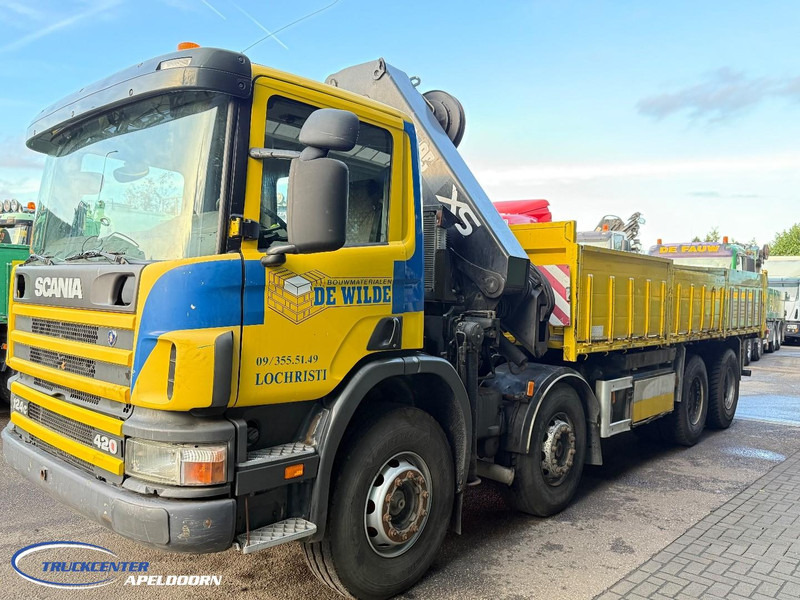 Scania P124-420 8x4 Naafreductie, Bladgeveerd, Handgeschakeld, HIAB 322 E5 - Φορτηγό ανατρεπόμενο, Φορτηγό με γερανό: φωτογραφία 3 Scania P124-420 8x4 Naafreductie, Bladgeveerd, Handgeschakeld, HIAB 322 E5 - Φορτηγό ανατρεπόμενο, Φορτηγό με γερανό: φωτογραφία 3