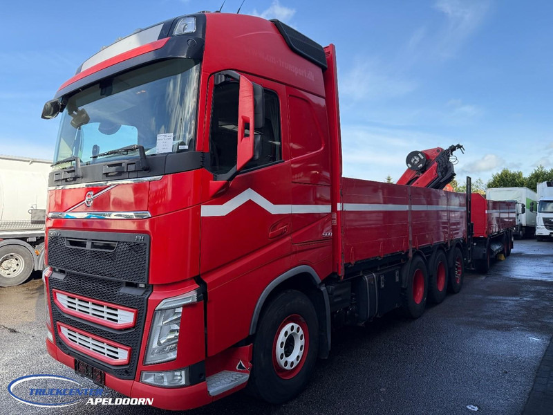 Volvo FH 500 8x4, HMF 2120 K4 + Rotator, + Krone trailer - Φορτηγό με ανοιχτή καρότσα, Φορτηγό με γερανό: φωτογραφία 3 Volvo FH 500 8x4, HMF 2120 K4 + Rotator, + Krone trailer - Φορτηγό με ανοιχτή καρότσα, Φορτηγό με γερανό: φωτογραφία 3