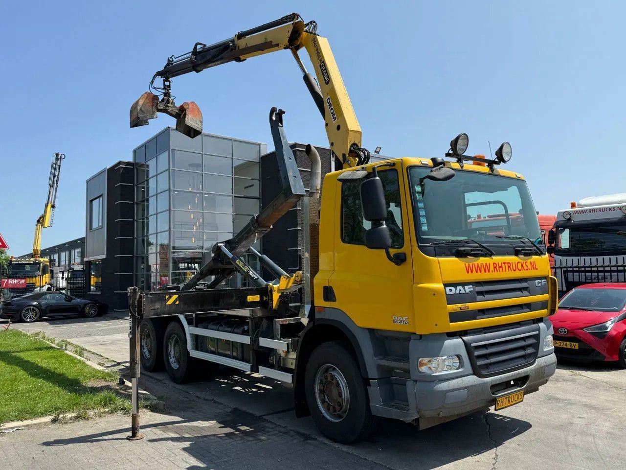 DAF CF 85.410 6X4 - EURO 5 + PALFINGER PK15500 + REM - Φορτηγό με γερανό: φωτογραφία 2 DAF CF 85.410 6X4 - EURO 5 + PALFINGER PK15500 + REM - Φορτηγό με γερανό: φωτογραφία 2