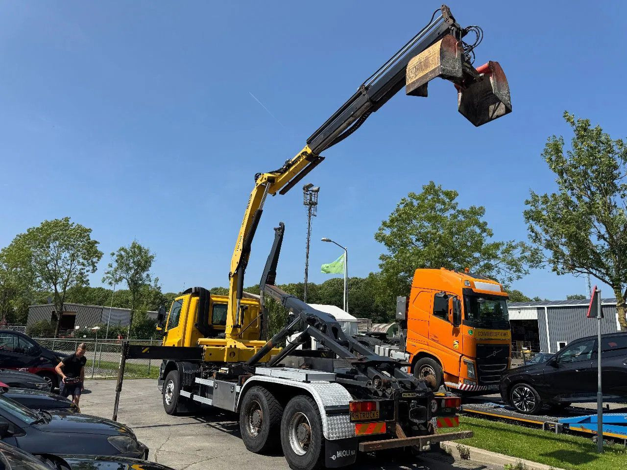 DAF CF 85.410 6X4 - EURO 5 + PALFINGER PK15500 + REM - Φορτηγό με γερανό: φωτογραφία 5 DAF CF 85.410 6X4 - EURO 5 + PALFINGER PK15500 + REM - Φορτηγό με γερανό: φωτογραφία 5