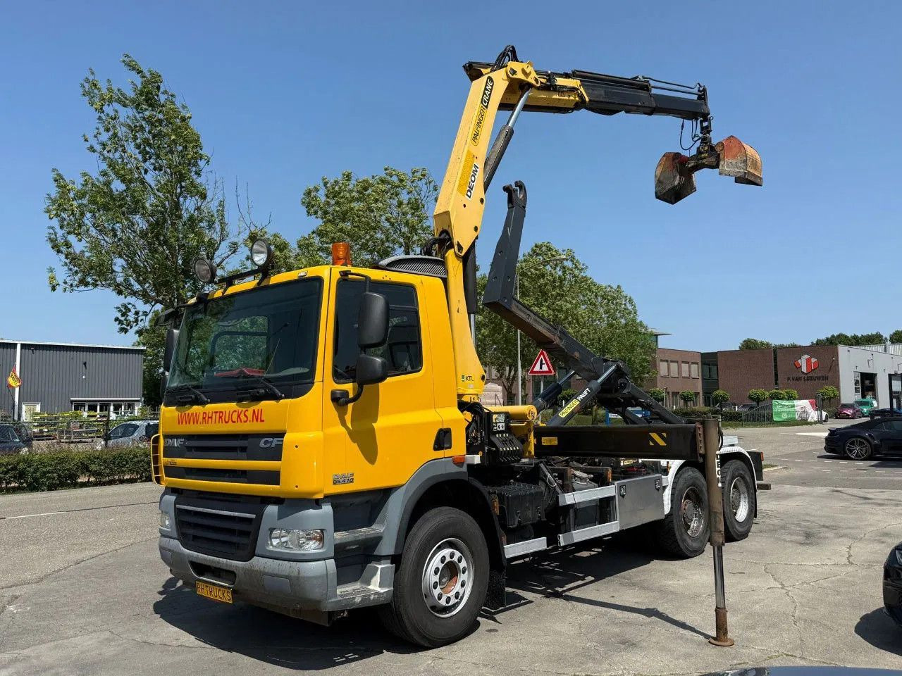 DAF CF 85.410 6X4 - EURO 5 + PALFINGER PK15500 + REM - Φορτηγό με γερανό: φωτογραφία 1 DAF CF 85.410 6X4 - EURO 5 + PALFINGER PK15500 + REM - Φορτηγό με γερανό: φωτογραφία 1