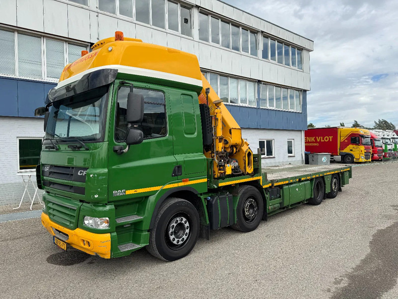 Φορτηγό με ανοιχτή καρότσα, Φορτηγό με γερανό DAF CF 85.410 8X2 HIAB 422EP5 + REMOTE CONTROL: φωτογραφία 11