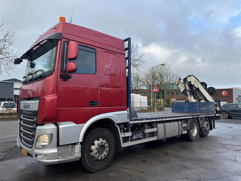 DAF XF 510 6X2 EURO 6 + HIAB 166 HI PRO + REMOTE CONTROL - Φορτηγό με ανοιχτή καρότσα, Φορτηγό με γερανό: φωτογραφία 2 DAF XF 510 6X2 EURO 6 + HIAB 166 HI PRO + REMOTE CONTROL - Φορτηγό με ανοιχτή καρότσα, Φορτηγό με γερανό: φωτογραφία 2
