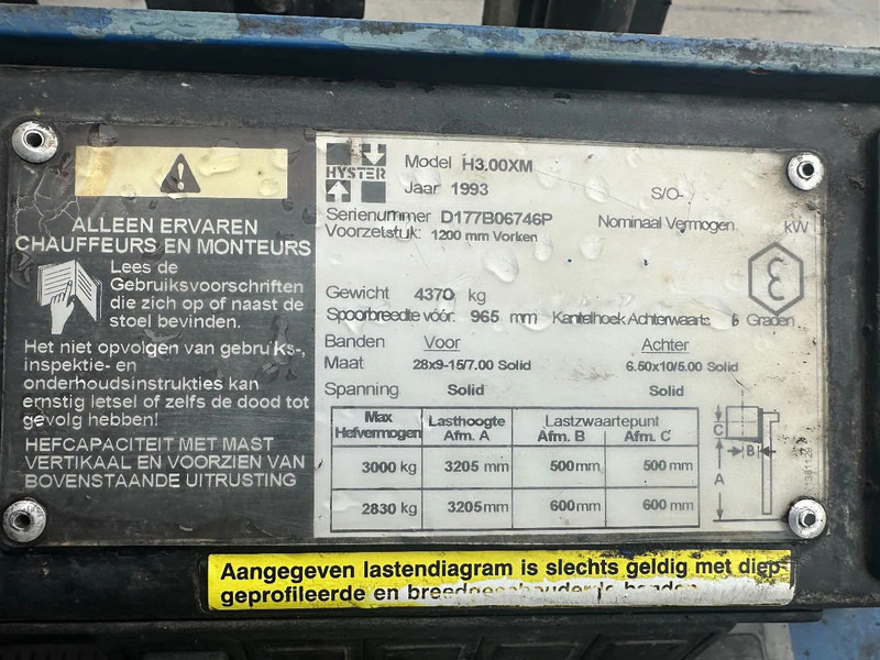 Περονοφόρο όχημα Hyster H3.00XM 3 TON: φωτογραφία 7 Περονοφόρο όχημα Hyster H3.00XM 3 TON: φωτογραφία 7