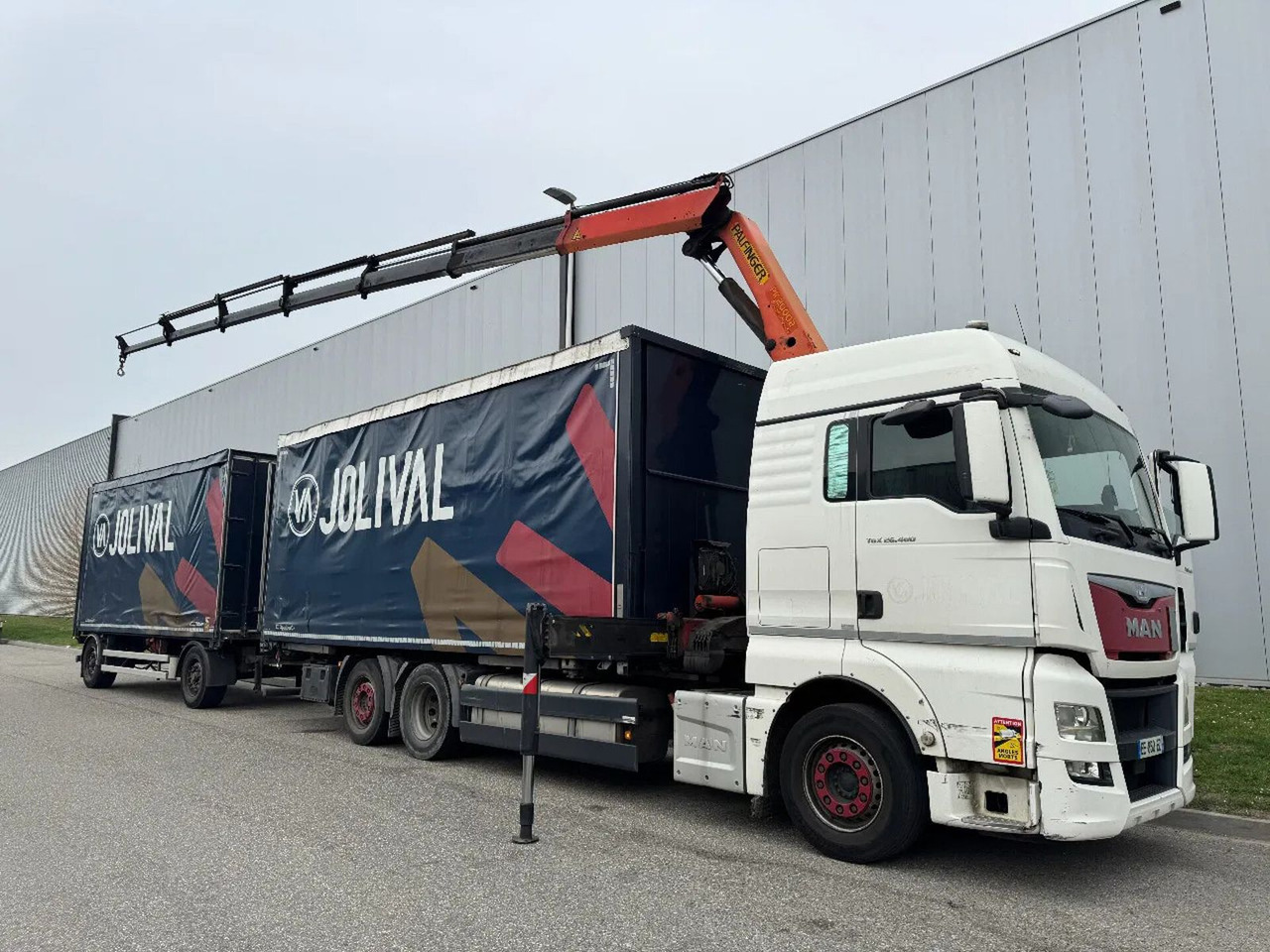 MAN TGX 26.480 6X2 - EURO 6 + PALFINGER PK20002 + RE - Φορτηγό μουσαμάς, Φορτηγό με γερανό: φωτογραφία 1 MAN TGX 26.480 6X2 - EURO 6 + PALFINGER PK20002 + RE - Φορτηγό μουσαμάς, Φορτηγό με γερανό: φωτογραφία 1