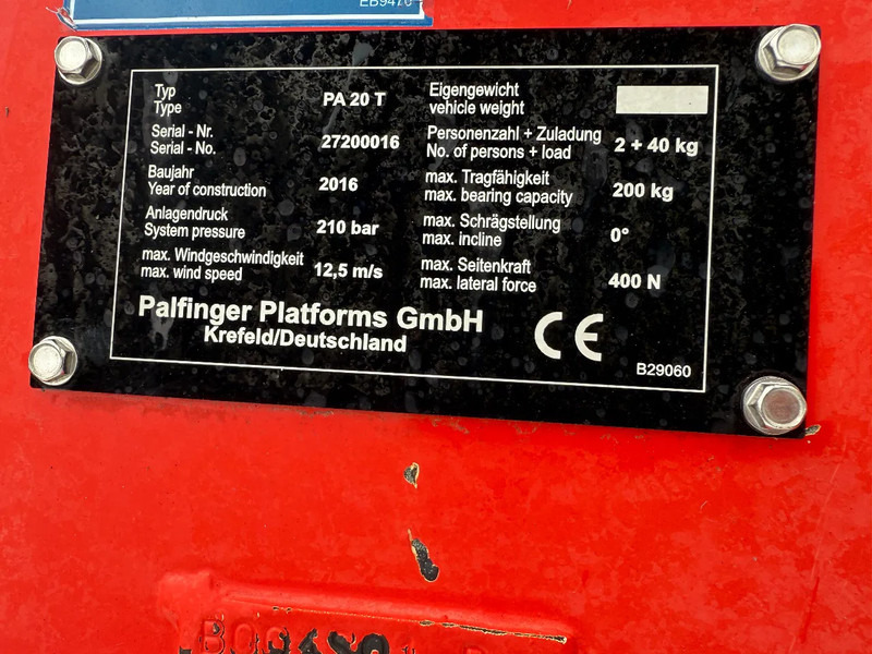 Ελαφρύ επαγγελματικό Nissan Cabstar 35.12 + PALFINGER 20 METER - AERIAL PLATFORM: φωτογραφία 13