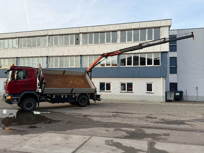 Scania G370 4X4 EURO 6 + 3-SIDE TIPPER + PALFINGER PK9002 + REMOTE - Φορτηγό ανατρεπόμενο, Φορτηγό με γερανό: φωτογραφία 3 Scania G370 4X4 EURO 6 + 3-SIDE TIPPER + PALFINGER PK9002 + REMOTE - Φορτηγό ανατρεπόμενο, Φορτηγό με γερανό: φωτογραφία 3