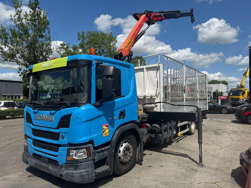 Scania P280 4X2 EURO 6 PALFINGER PK12002 + REMOTE CONTROL - Φορτηγό με ανοιχτή καρότσα, Φορτηγό με γερανό: φωτογραφία 2 Scania P280 4X2 EURO 6 PALFINGER PK12002 + REMOTE CONTROL - Φορτηγό με ανοιχτή καρότσα, Φορτηγό με γερανό: φωτογραφία 2
