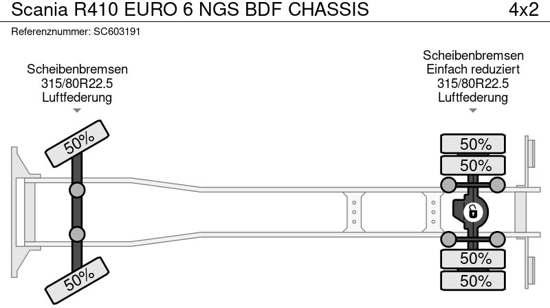 Φορτηγό μεταφοράς εμπορευματοκιβωτίων/ Κινητό αμάξωμα Scania R410 EURO 6 NGS BDF CHASSIS: φωτογραφία 16 Φορτηγό μεταφοράς εμπορευματοκιβωτίων/ Κινητό αμάξωμα Scania R410 EURO 6 NGS BDF CHASSIS: φωτογραφία 16