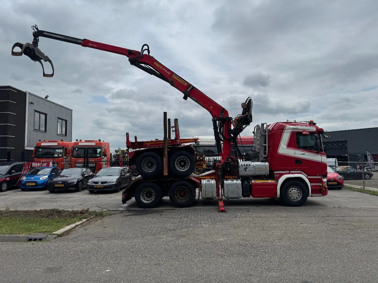 Scania R580 6X4 EPSILON S270L88 2 AXLE HANGER - Φορτηγό ξυλείας: φωτογραφία 2 Scania R580 6X4 EPSILON S270L88 2 AXLE HANGER - Φορτηγό ξυλείας: φωτογραφία 2