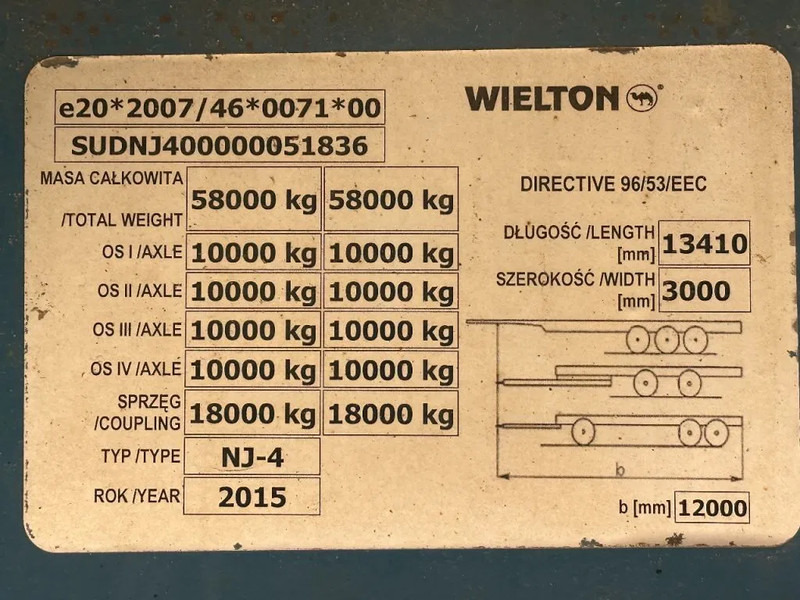 Wielton 4 AXEL WITH RAMPS - Επικαθήμενο με χαμηλό δάπεδο: φωτογραφία 5 Wielton 4 AXEL WITH RAMPS - Επικαθήμενο με χαμηλό δάπεδο: φωτογραφία 5