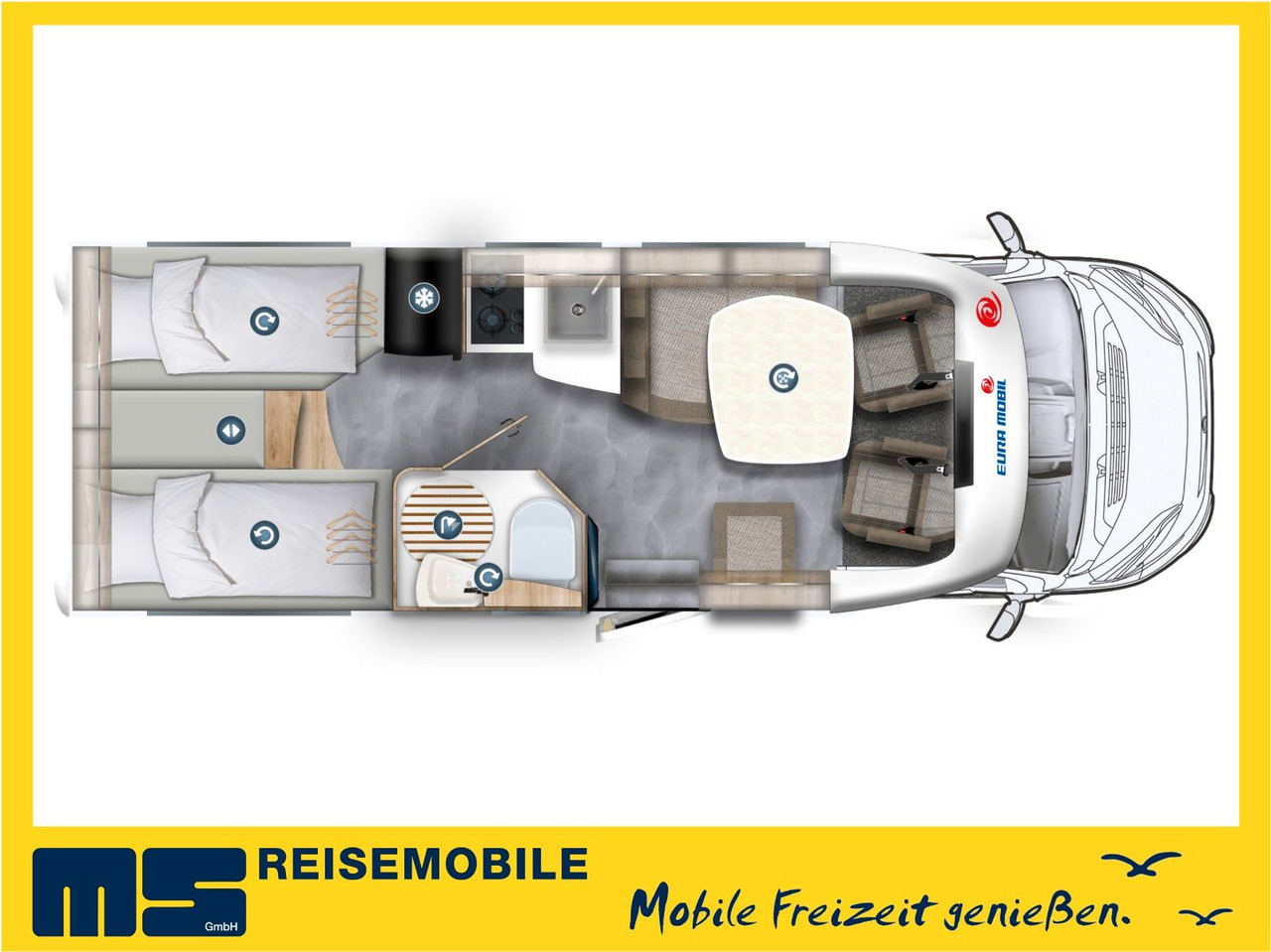 Eura Mobil PROFILA T 695 EB / MODELL 2026 / EINZELBETTEN - Ημιενιαίο αυτοκινούμενο: φωτογραφία 2 Eura Mobil PROFILA T 695 EB / MODELL 2026 / EINZELBETTEN - Ημιενιαίο αυτοκινούμενο: φωτογραφία 2