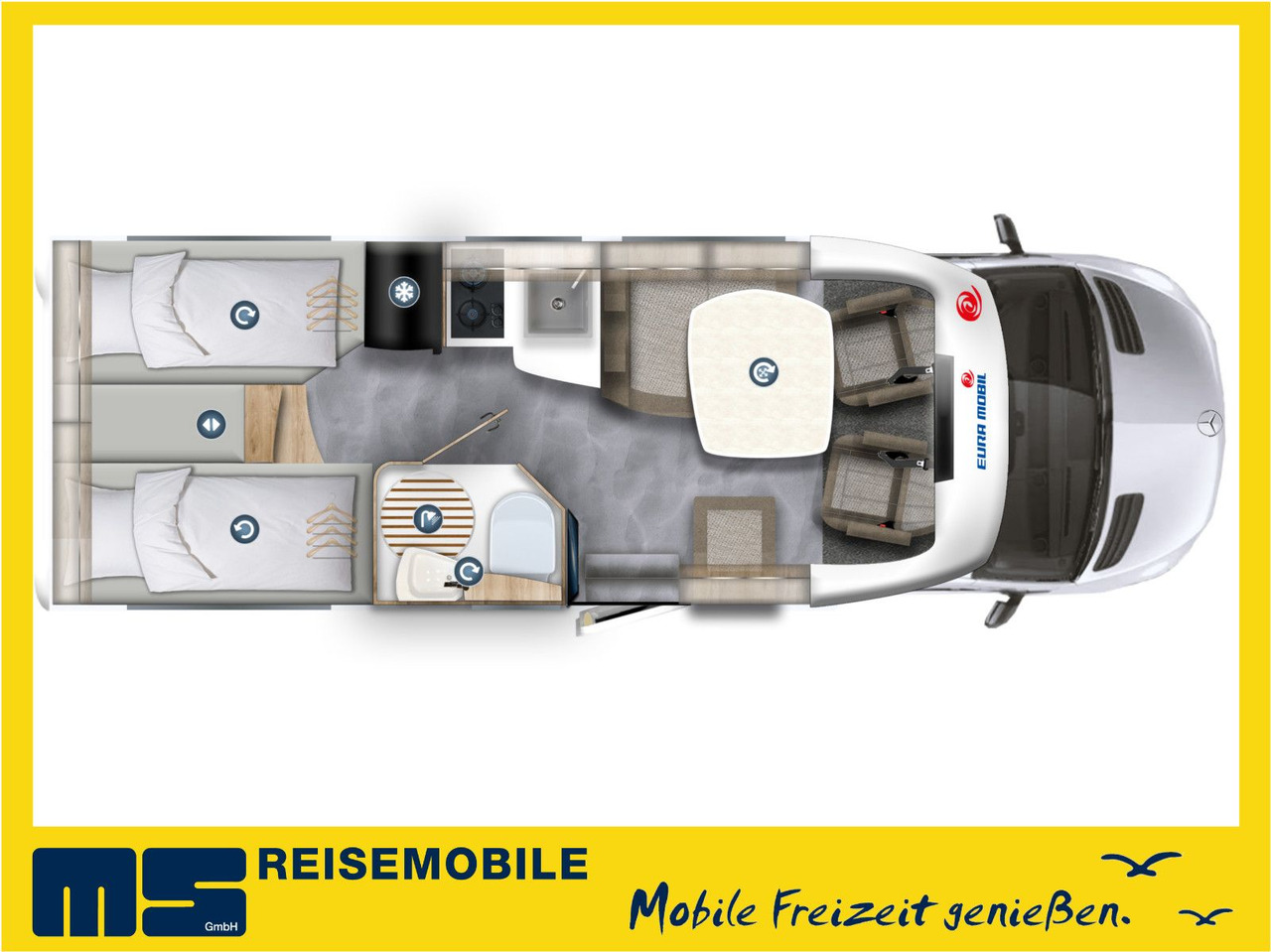 Eura Mobil PROFILA T 696 EB /MONDIAL S-P. 2025/EINZELBETTEN - Ημιενιαίο αυτοκινούμενο: φωτογραφία 2 Eura Mobil PROFILA T 696 EB /MONDIAL S-P. 2025/EINZELBETTEN - Ημιενιαίο αυτοκινούμενο: φωτογραφία 2