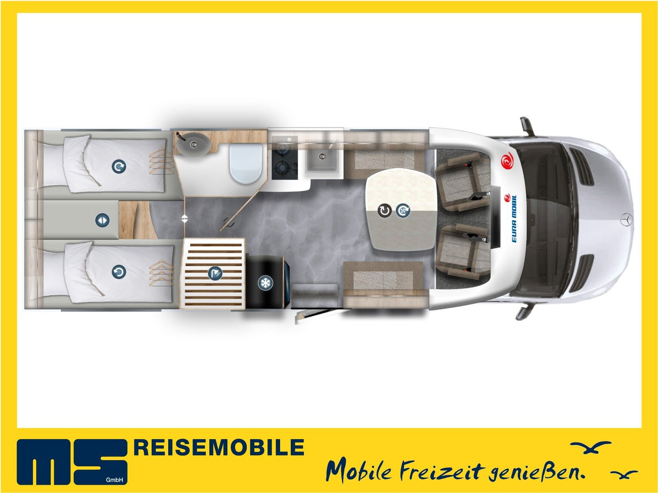 Eura Mobil PROFILA T 726 EF / -2025-/RAUMBAD & EINZELBETTEN - Ημιενιαίο αυτοκινούμενο: φωτογραφία 2 Eura Mobil PROFILA T 726 EF / -2025-/RAUMBAD & EINZELBETTEN - Ημιενιαίο αυτοκινούμενο: φωτογραφία 2
