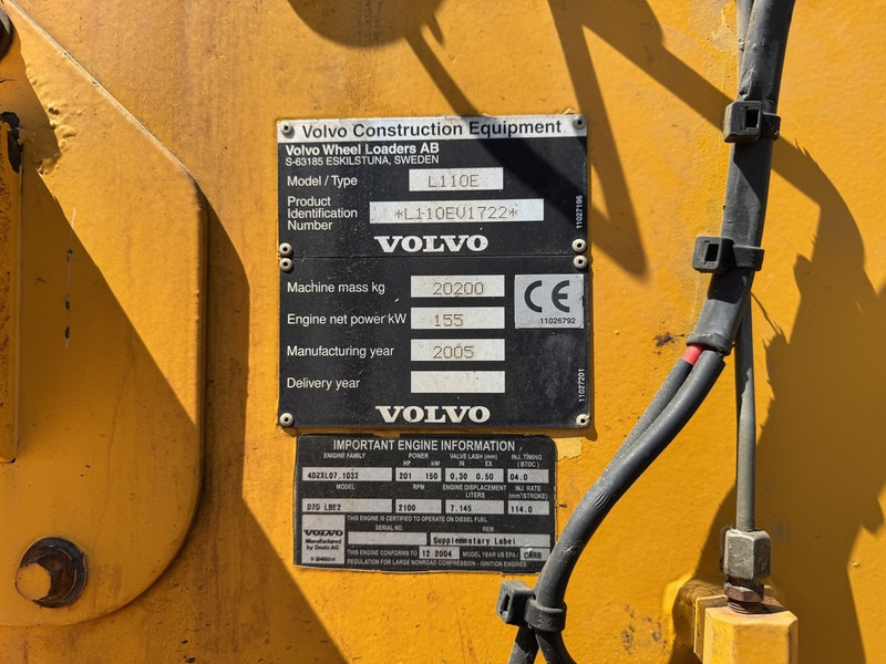 Ελαστιχοφόρος φορτωτής Volvo L110E: φωτογραφία 13