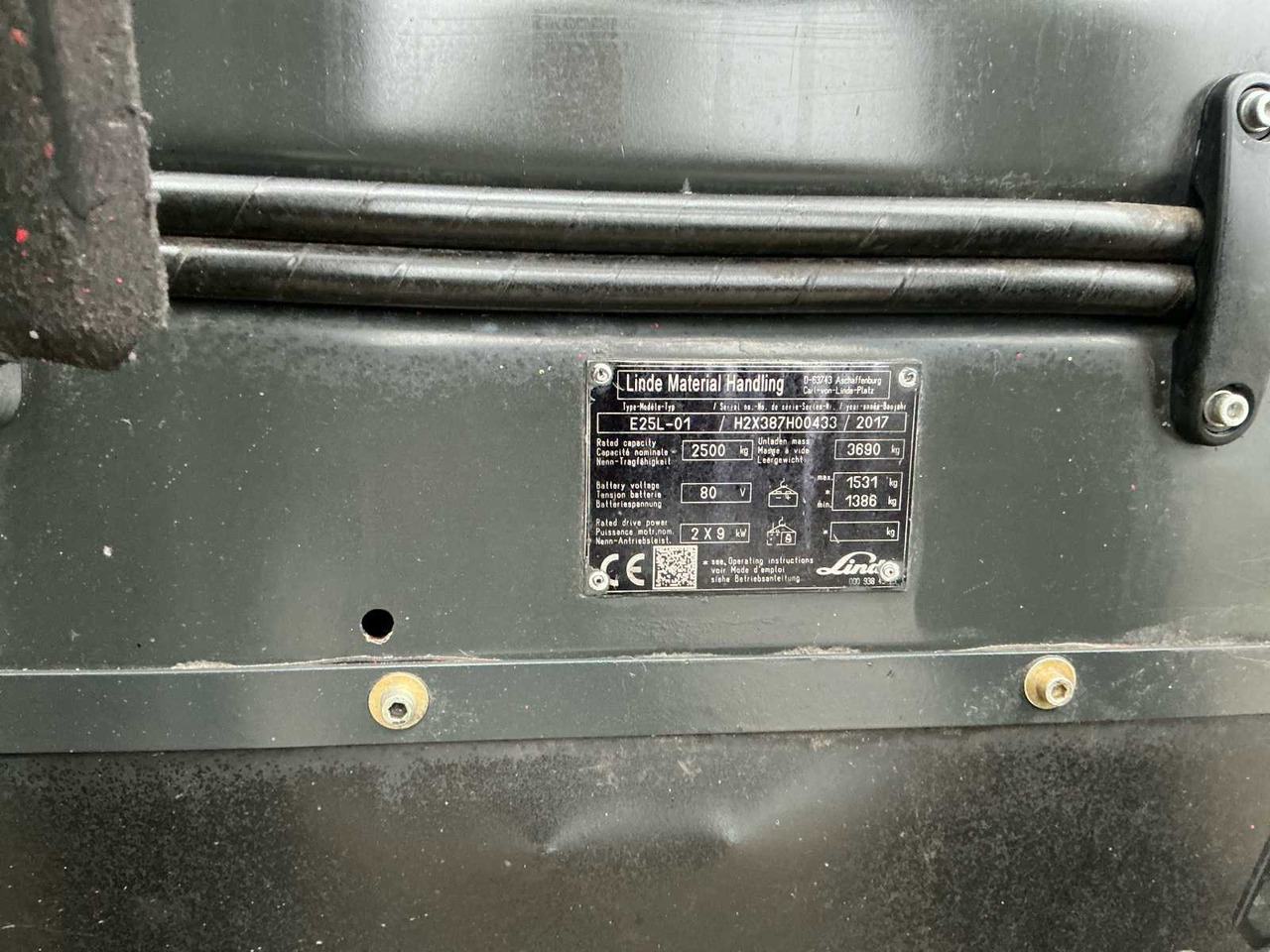 Περονοφόρο όχημα 2017 LINDE E25L-01 FORKLIFT TRUCK: φωτογραφία 10