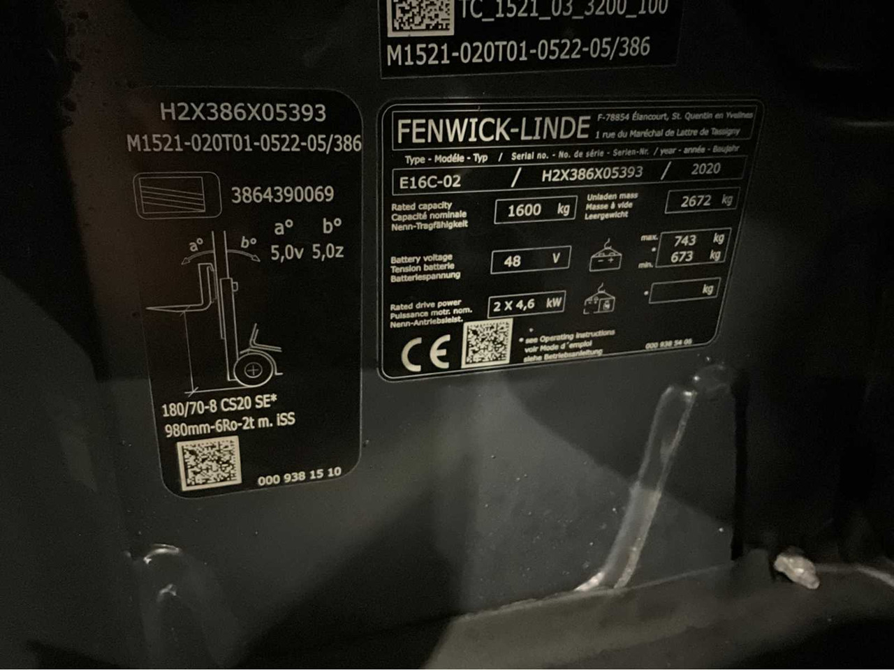 Περονοφόρο όχημα 2020 LINDE E16-02 1600KG 4888HOURS FORKLIFT: φωτογραφία 17