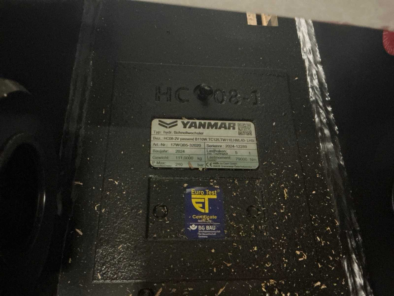 2024 YANMAR QUICK COUPLER, HYDR. - Ελαστιχοφόρος φορτωτής: φωτογραφία 5 2024 YANMAR QUICK COUPLER, HYDR. - Ελαστιχοφόρος φορτωτής: φωτογραφία 5