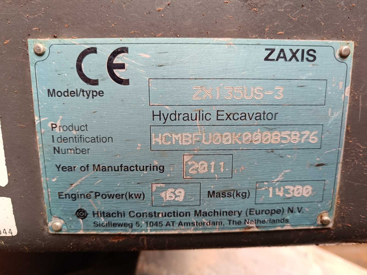 Εκσκαφέας HITACHI - ZX135US - 3 - TRACKED EXCAVATOR: φωτογραφία 26