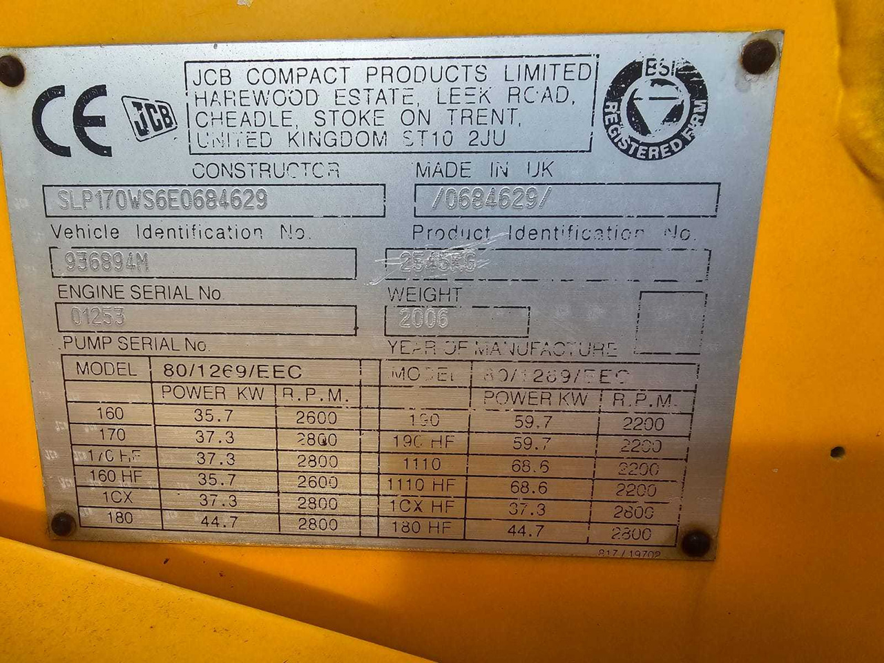 JCB - ROBOT 170 - LOADER - 2005 - Ελαστιχοφόρος φορτωτής: φωτογραφία 5 JCB - ROBOT 170 - LOADER - 2005 - Ελαστιχοφόρος φορτωτής: φωτογραφία 5