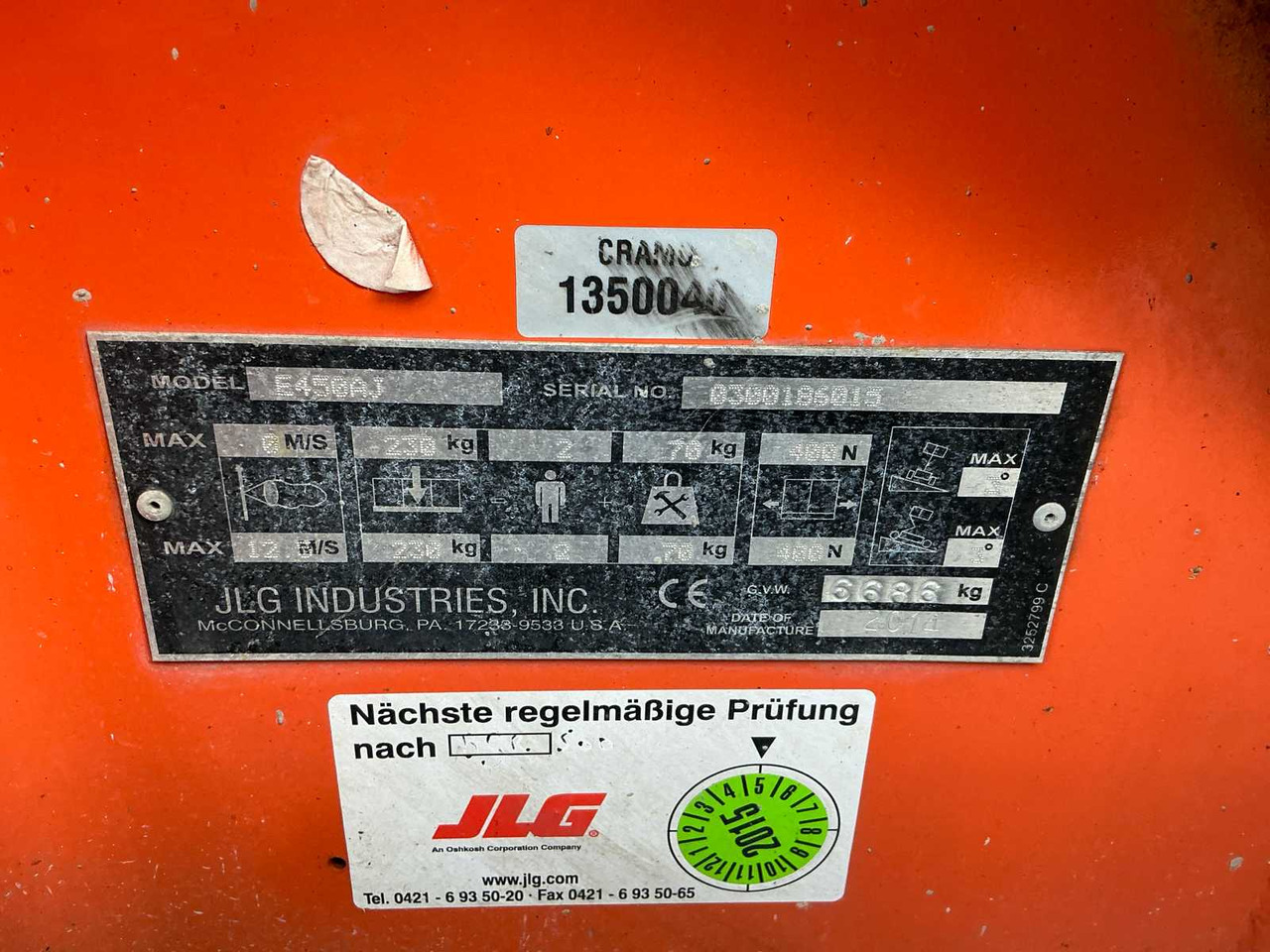 Πλατφόρμα εναέρια JLG E450AJ: φωτογραφία 23