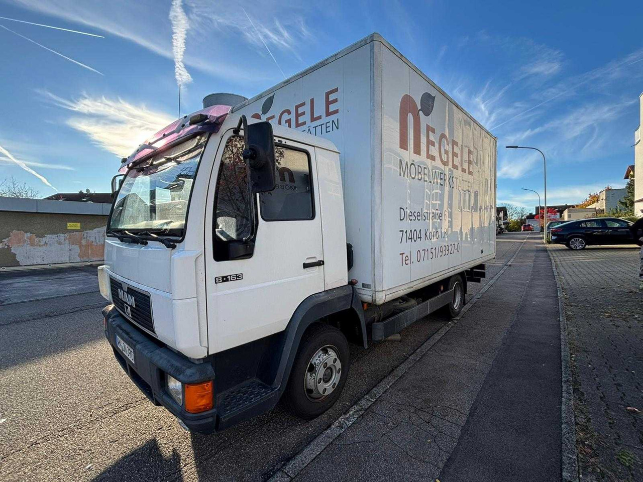 MAN 8-163 / L 2000 TRUCK WITH BOX - Φορτηγό: φωτογραφία 1 MAN 8-163 / L 2000 TRUCK WITH BOX - Φορτηγό: φωτογραφία 1