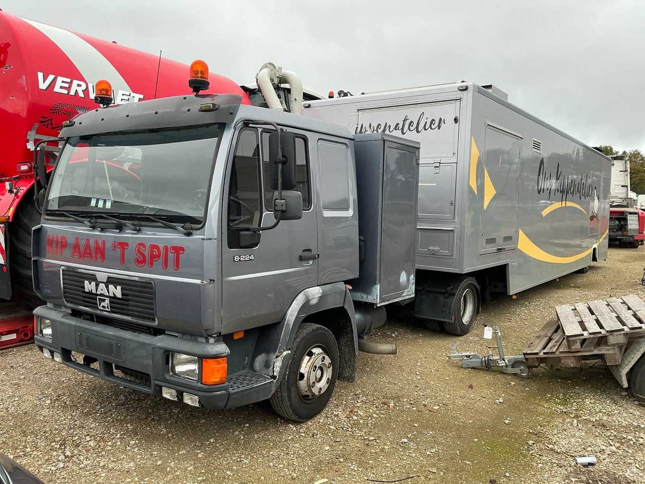 MAN 8-224 TRUCK WITH SEMI-TRAILER SALES - Φορτηγό: φωτογραφία 1 MAN 8-224 TRUCK WITH SEMI-TRAILER SALES - Φορτηγό: φωτογραφία 1