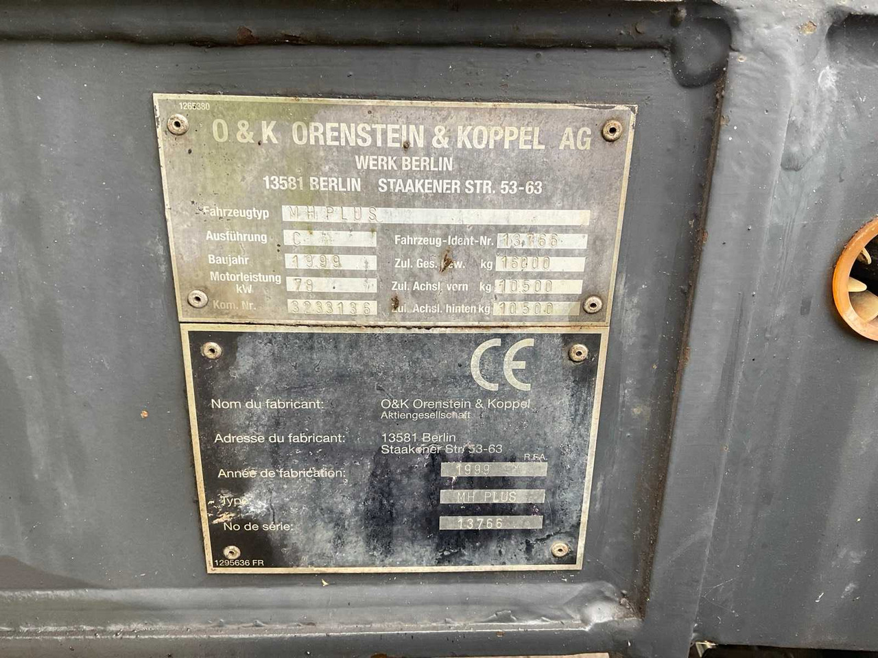 Τροχοφόρος εκσκαφέας O&K MH Plus: φωτογραφία 39
