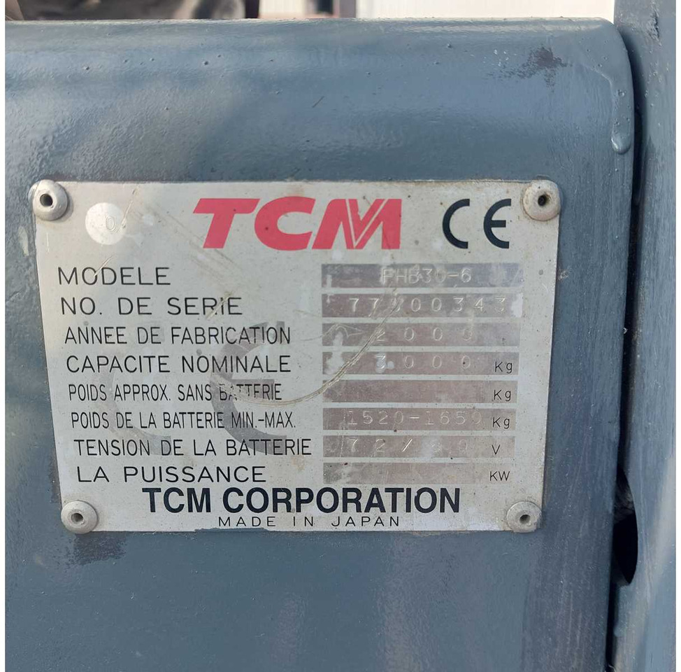 TCM - FHB30-6 - 30 Q FORKLIFT - 2000 - Περονοφόρο όχημα: φωτογραφία 3 TCM - FHB30-6 - 30 Q FORKLIFT - 2000 - Περονοφόρο όχημα: φωτογραφία 3