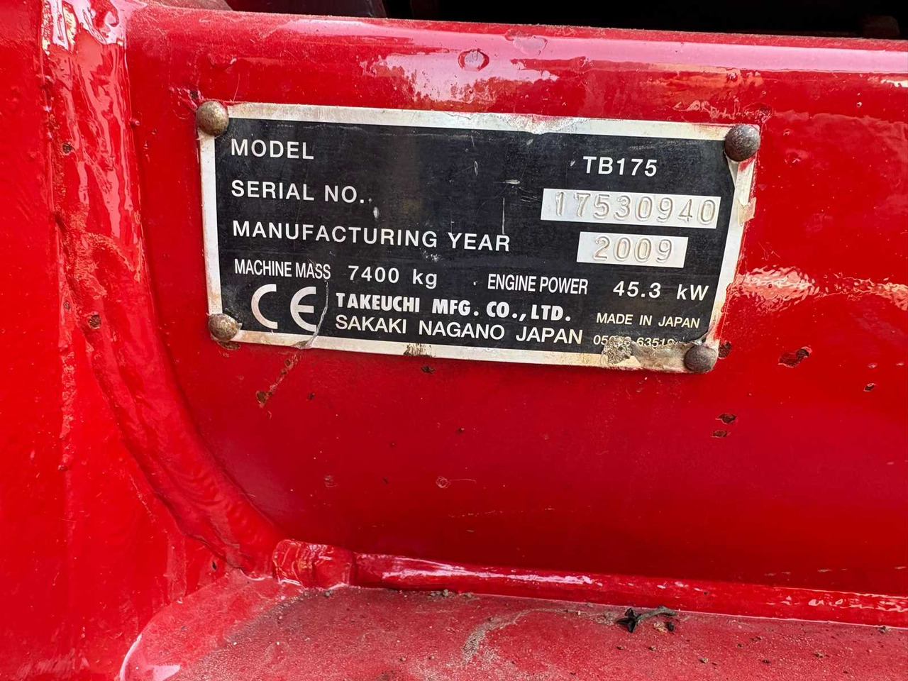 Takeuchi TB 175 CV - Ερπυστριοφόρος εκσκαφέας: φωτογραφία 2 Takeuchi TB 175 CV - Ερπυστριοφόρος εκσκαφέας: φωτογραφία 2
