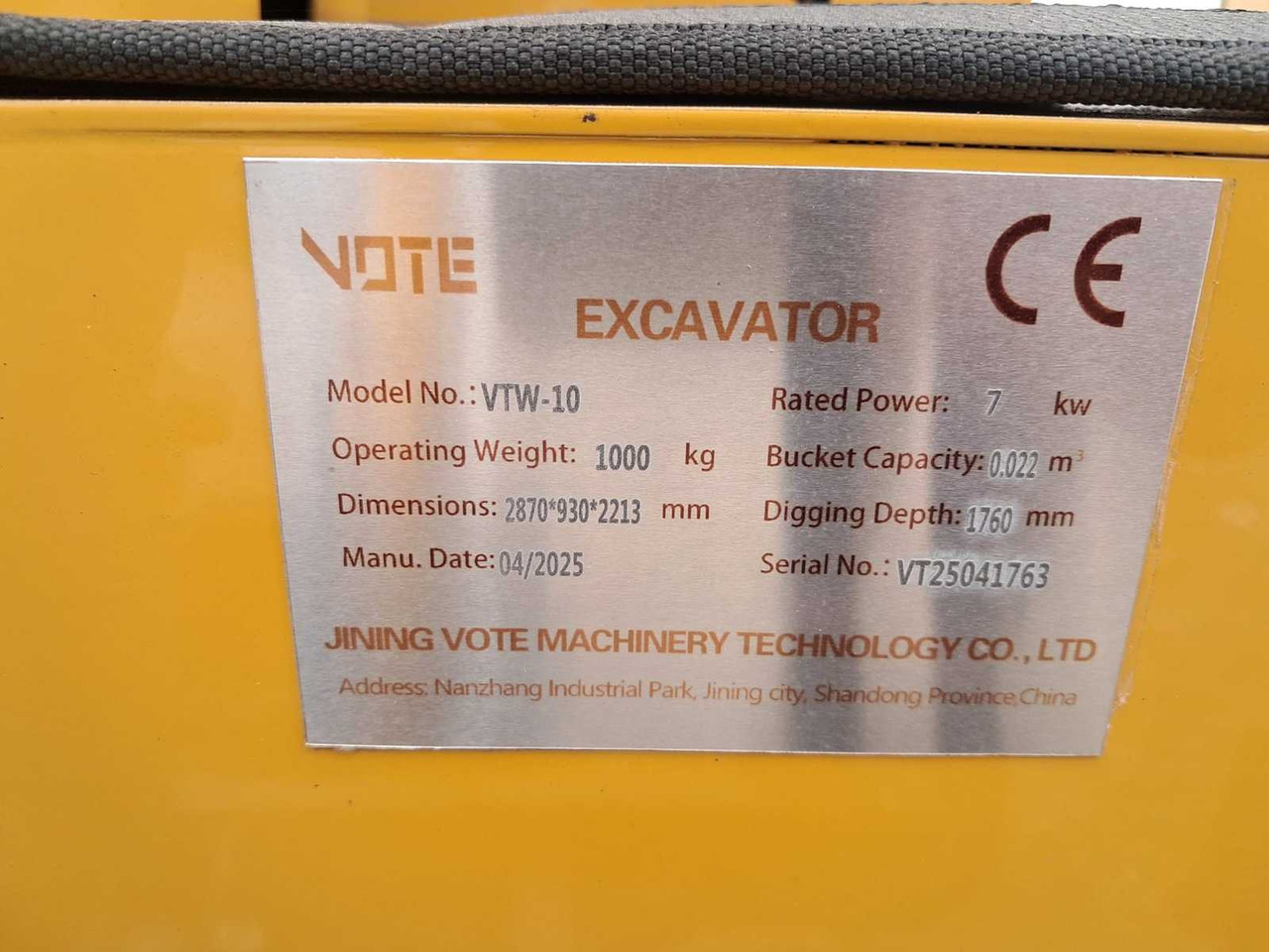 VOTE - Μίνι εκσκαφέας: φωτογραφία 2 VOTE - Μίνι εκσκαφέας: φωτογραφία 2